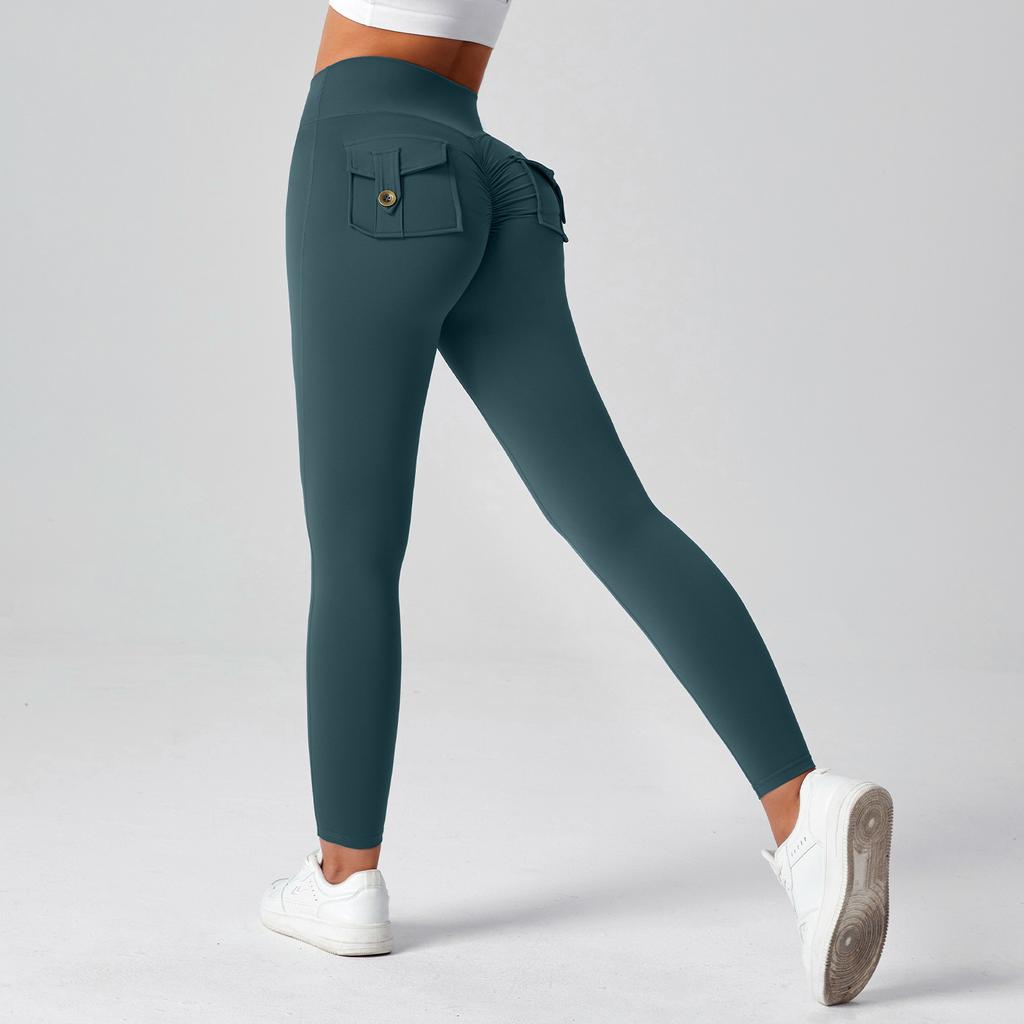 Outdoor Neue Yogahosen für die tägliche Arbeit Lange Hosen Nacktes Gefühl Hüftheben Sport Enge Hosen Yoga-Kleidung Fitnesshosen für Frauen