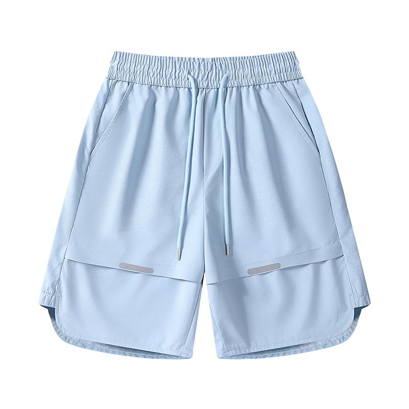 Summer Men's Loose Straight Leg Casual Sports Ice Silk Pants