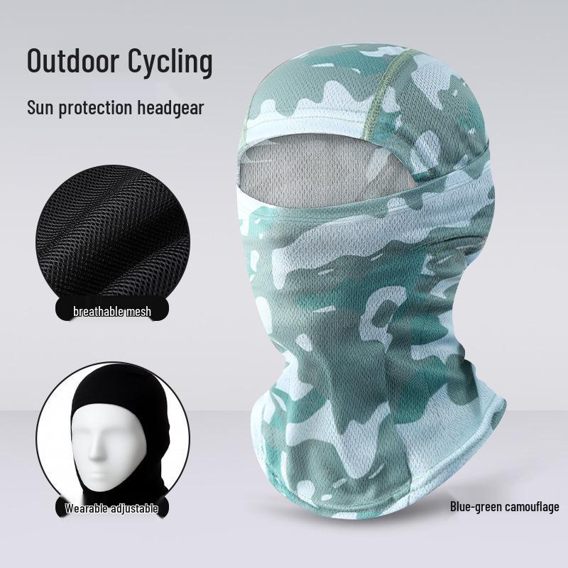 Quick-Dry Multifunctional Summer Cycling Face Mask: Breathable, Sun-Protective, Ice Silk Balaclava & Headband