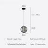 Italian Designer Smoked Glass Ball Restaurant Pendant Lamp Nordic Home Decor Bedroom Study Dining Table Chandelier LED Luster