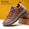 Brand Men Casual Leather Shoes Autumn Outdoor Man Driving Work Safety Boots Street Fashion Men Shoes Male Business Loafers Boots Comfortable Soft Sole