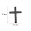 3D Metal Black Chrome Red Christian Cross Car Rear Trunk Sticker Emblem Fender Side Badge Decal for Auto Exterior Accessories