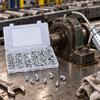 Grease Connection Fitting Assortment with Six-Sided Installation Bases for Machinery Lubrication Maintenance Tasks