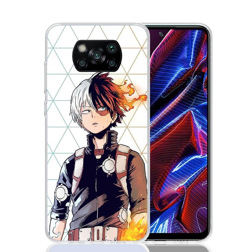 My Hero Todoroki Shoto Case Phone Cover for Xiaomi Redmi Note 10 9 9S 8 8T 7 5 Pro Mi 12T 11T 10T 9T 12 11 Lite A3 A2 Trend Fund