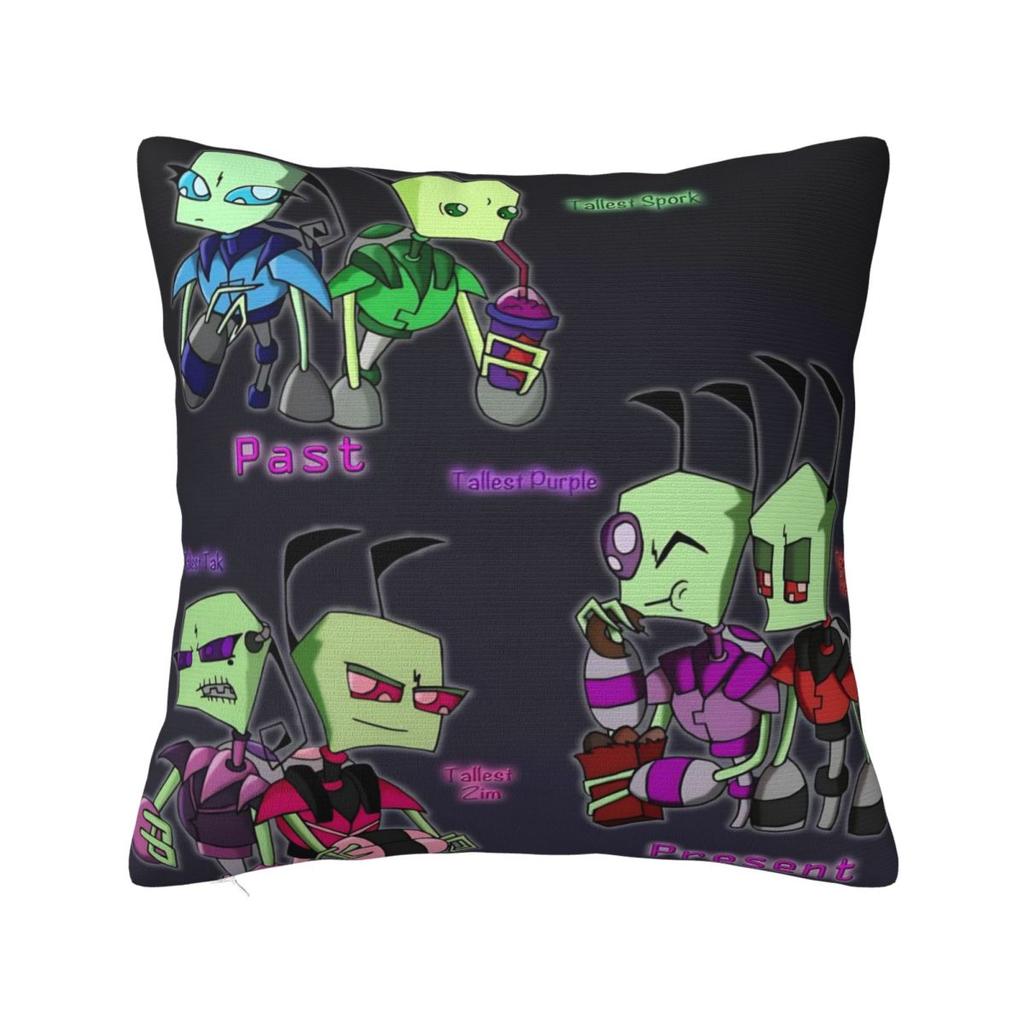 Invader Zim Gir Dib Robot Povlak na polštář Americký animovaný povlak na polštář na pohovku ložnici domácí dekorace Povlak na polštář Povlaky na polštáře Dárek