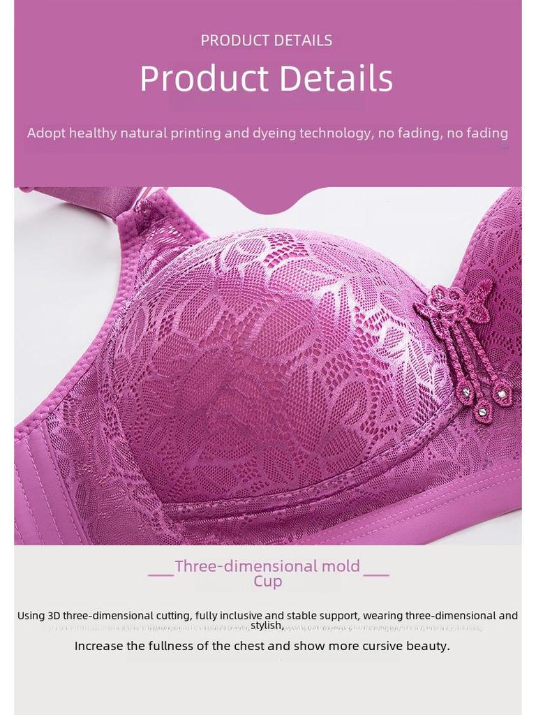 Übergröße Bügelloser Atmungsaktiver Form-BH mit Seitenstütze