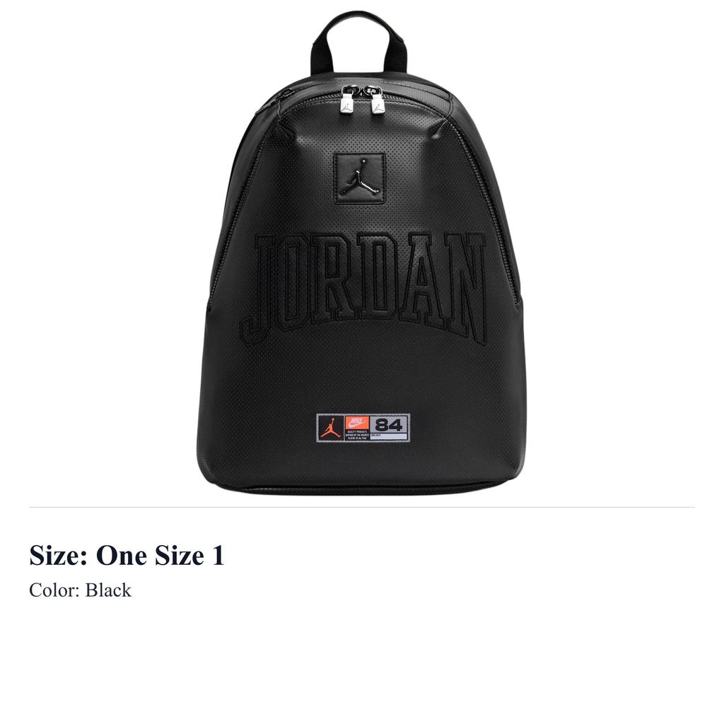 Jordan Polyurethane Backpack Unisex Black MA9185-023