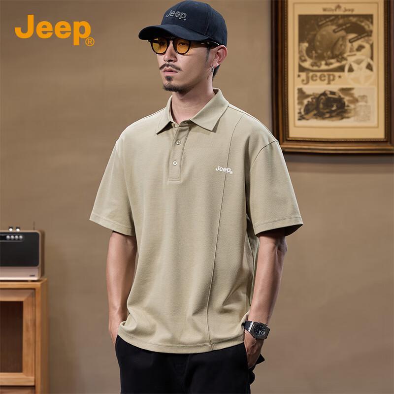 JEEP Men s Soft Breathable Short-Sleeve Polo L