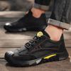High Quality Men's Labor Protection Shoes Summer Lightweight Breathable Work Shoes Outdoor Non-slip Wear-resistant Hiking Shoes
