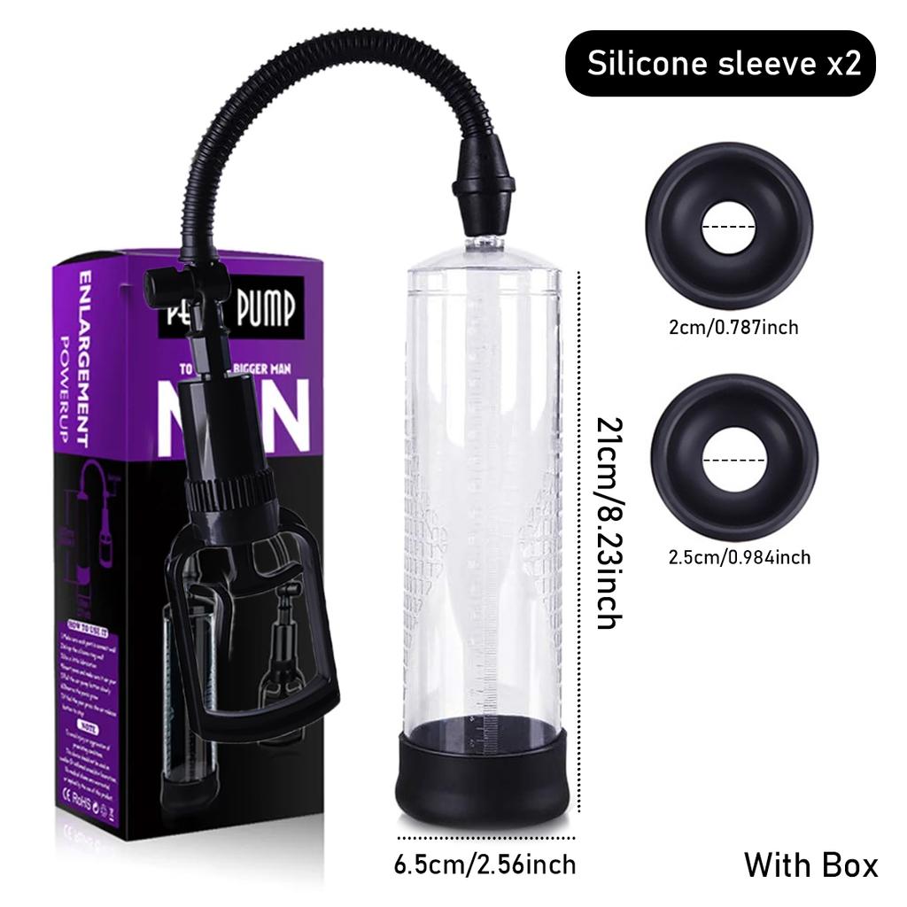 IPX7 Waterproof Electric Pump Penis Erection Enlargement Automatic Vacuum Pump for Men 4 Suction Masturbating Sex Toy for Men