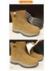 Northeast Fur-Lined Thickened Martin Snow Boots with High Zipper, Non-Slip, Size 40