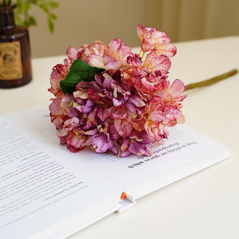 Artificial Hydrangea Bouquet Simulation Silk Flowers For Home Wedding Office Party Garden Cafe