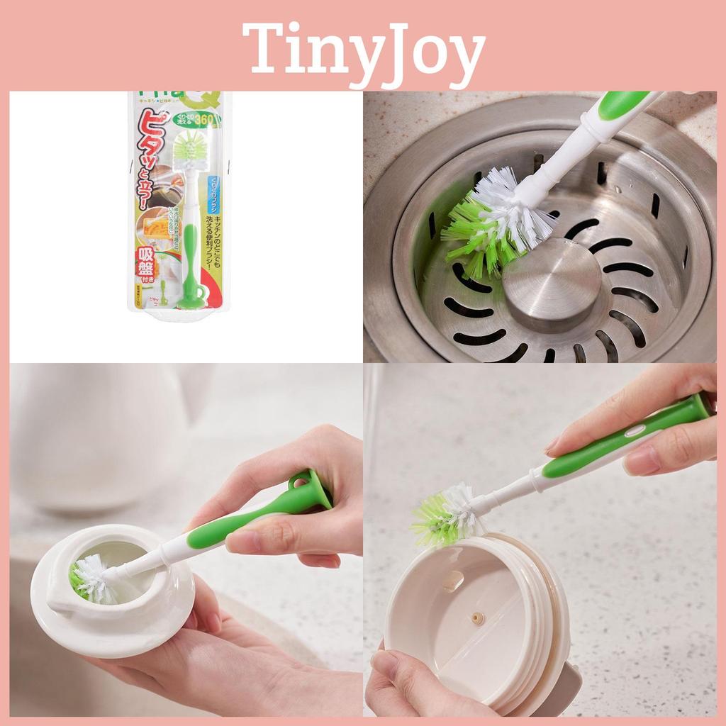 Cup Cleaning Brush With Suction Base For Home Kitchen Sink Drain Scrubber