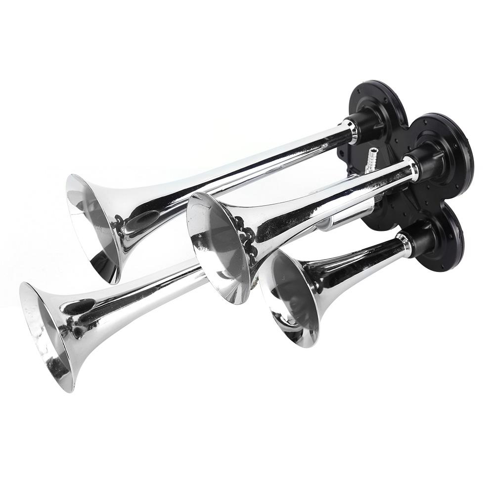 

12 В 130 дБ Четырехтрубный Компактный Воздушный Сигнальный Звуковой Сигнал Для Грузовика Поезда