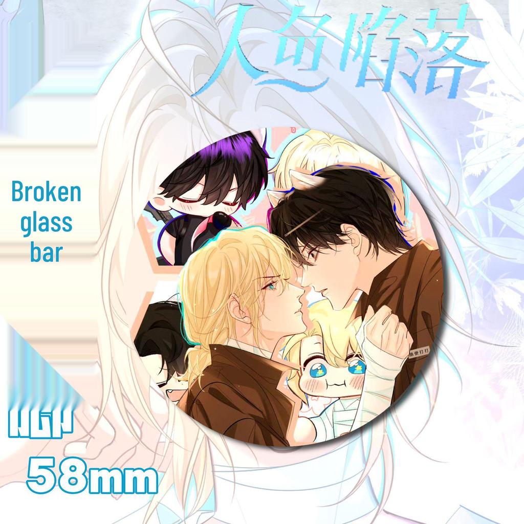 Anime Character Button Pin Brooch – Two-Dimensional Charm for Fall Conventions
