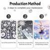Disney 5D DIY Pearl Painting Kit, Adorable Rabbit Girl Crystal Rhinestone Art, Home Bedroom Wall Decor Crafts Handmade Gift