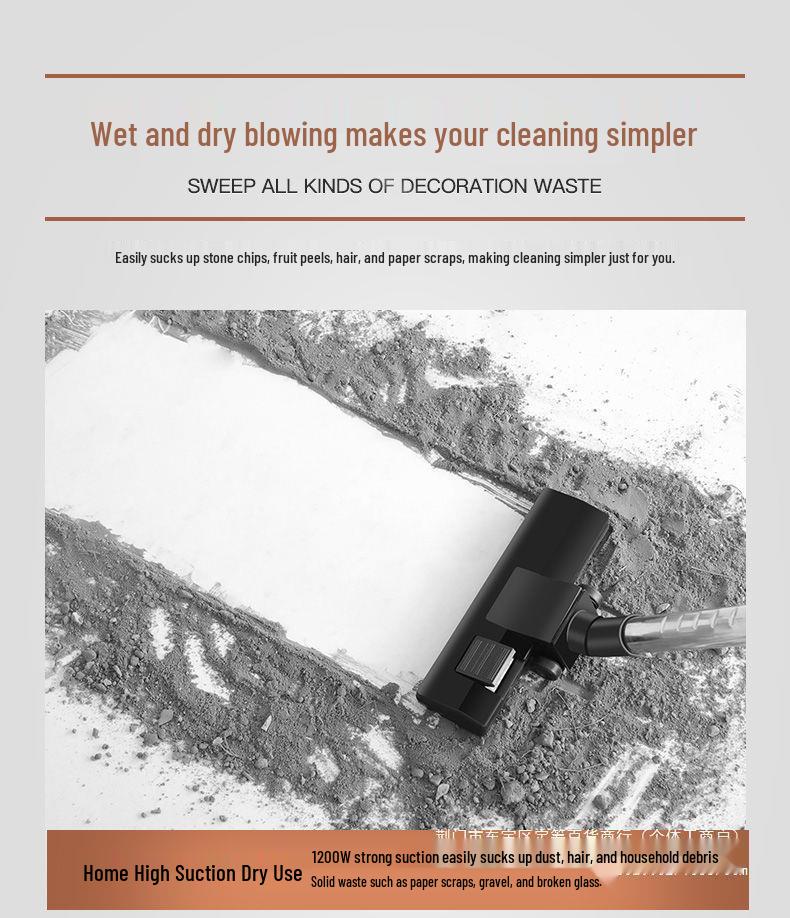 High-Power Cordless Vacuum: Compact, Strong Suction for Home, Car, Industrial Use, Automatic Dust Collection