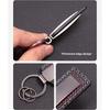 ydzh7 3D Metal Car Logo Keychain Business Key Ring Car Interior Accessories for Mitsubishi Outlander Lancer ASX Pajero L200 Triton