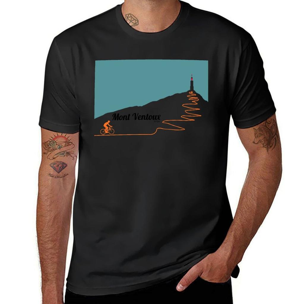 Camiseta de Arte Ciclismo Mont Ventoux tops de verano nueva edición ropa para hombre