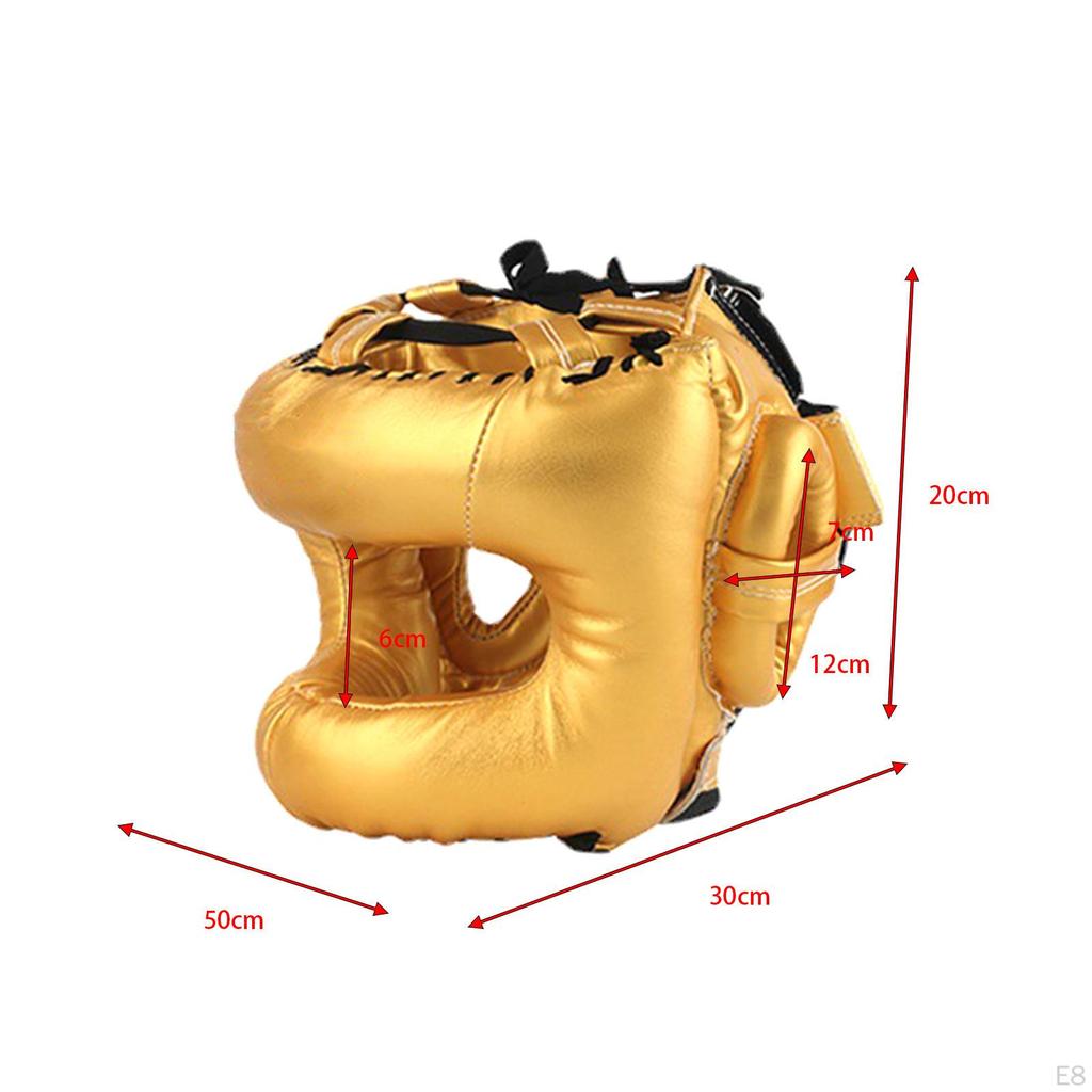 Boxing Headgear Face Shield Kickboxing Head Gear Muay Thai for Sparring