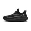 Li Ning SOFT GO Textile, Synthetic Leather Breathable Low Top Casual Shoes Men's Black AGLU105-1