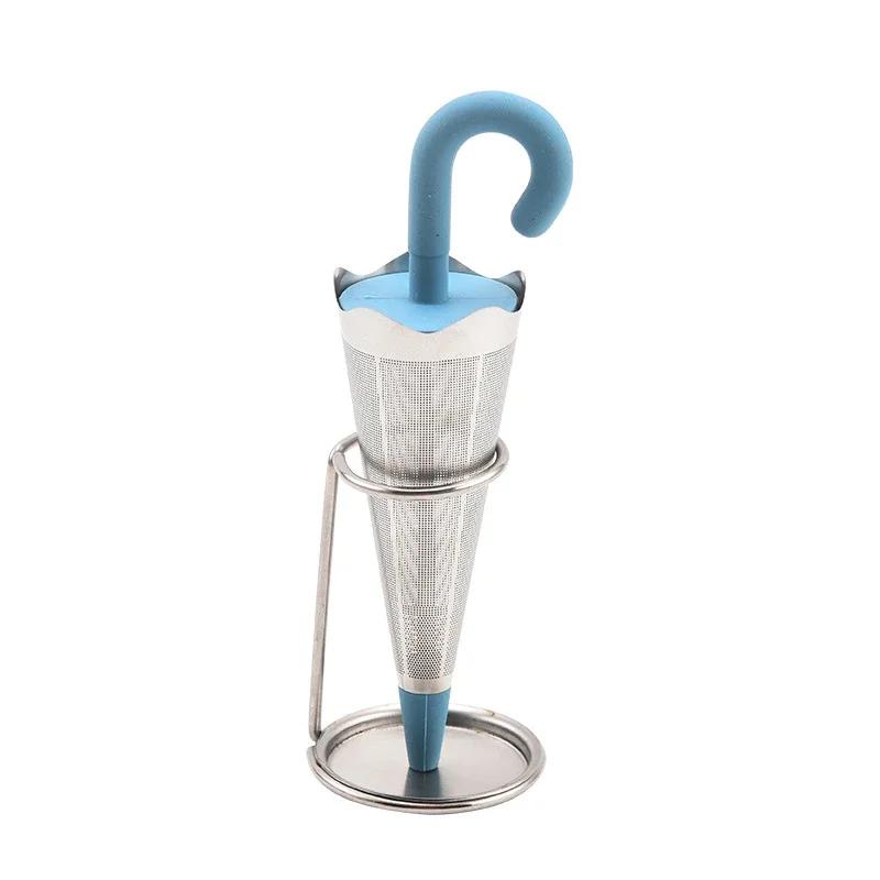 

Stainless Steel Tea Infuser Umbrella Shape Tea Infuser For Loose Leaf Tea Spices Durable Herbal Spice Strainers Kitchen Teaware синий