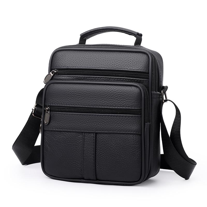 Vintage Leder Umhängetasche für Herren – Klassische Messenger Crossbody Tasche für Business Casual & Reisegebrauch