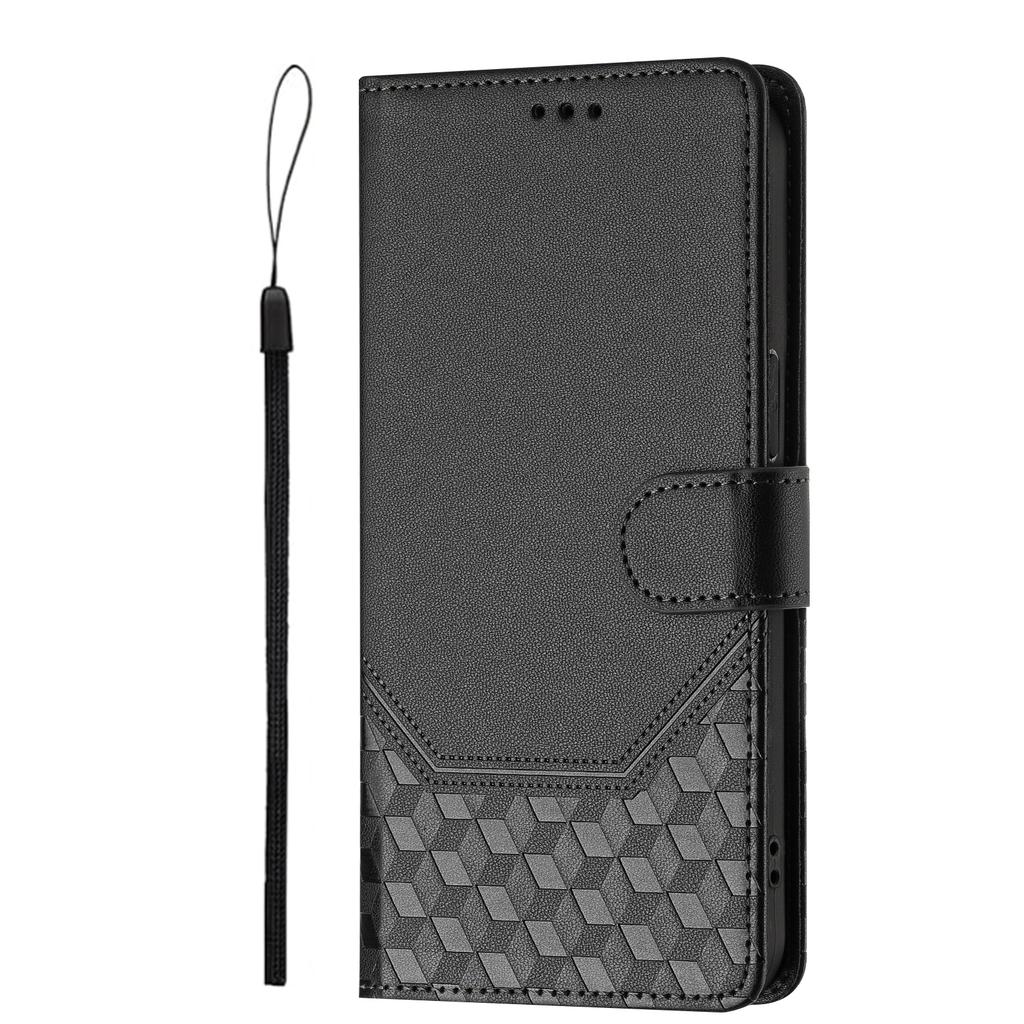 For Xiaomi Redmi Note 15 Pro 4G (Global) Case Card Slots Geometry Imprint Leather Phone Cover