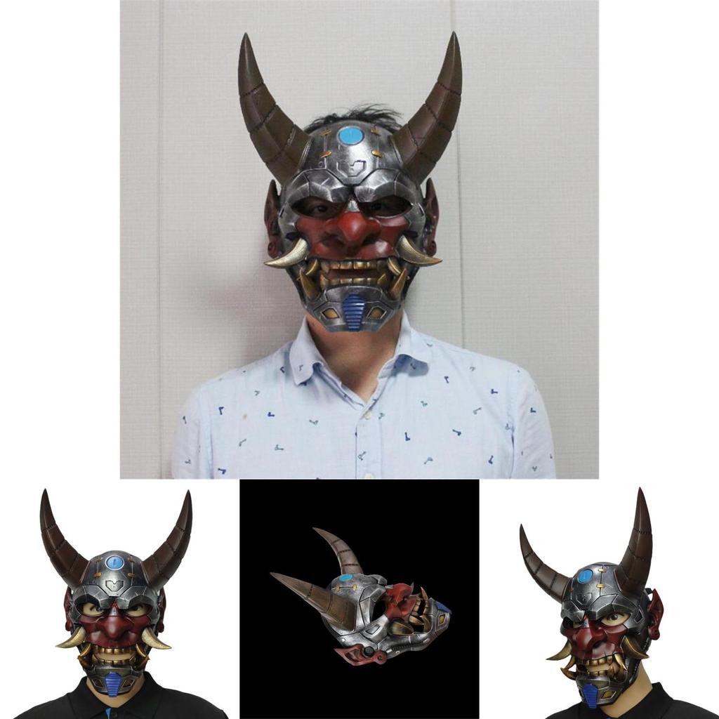 Mechanical Style Hannya Mask Prop With Resin Material For Christmas And Halloween Party Events