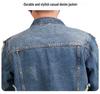 Xintang Ripped Distressed Men's Denim Jacket - Loose Long Sleeve Streetwear Outerwear for Spring