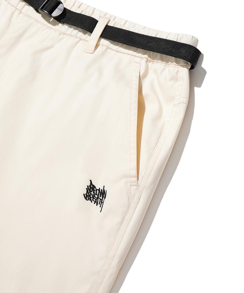 BROWNBREATH Tag Webbing Cargo Pants - Ivory