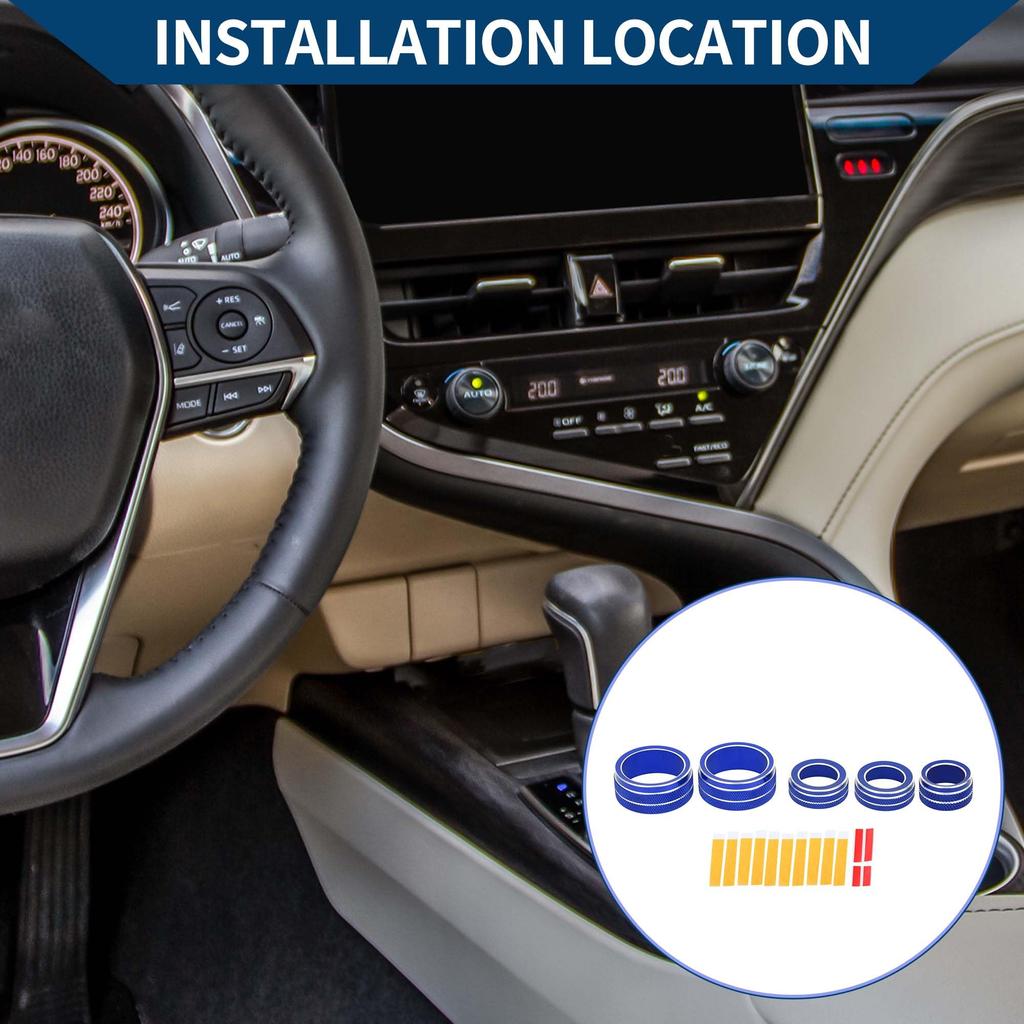 Compatible Hihaha Toyota Camry 21-23 AC Media Radio Volume Tune Mirror Control Switch Knob
