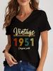 Unisexs Retro Shirts Graphic 1950 To 1959 Original Parts 1955 Design Fashion Trend Tee Vneck Y2k Shirts Aesthetics T Female