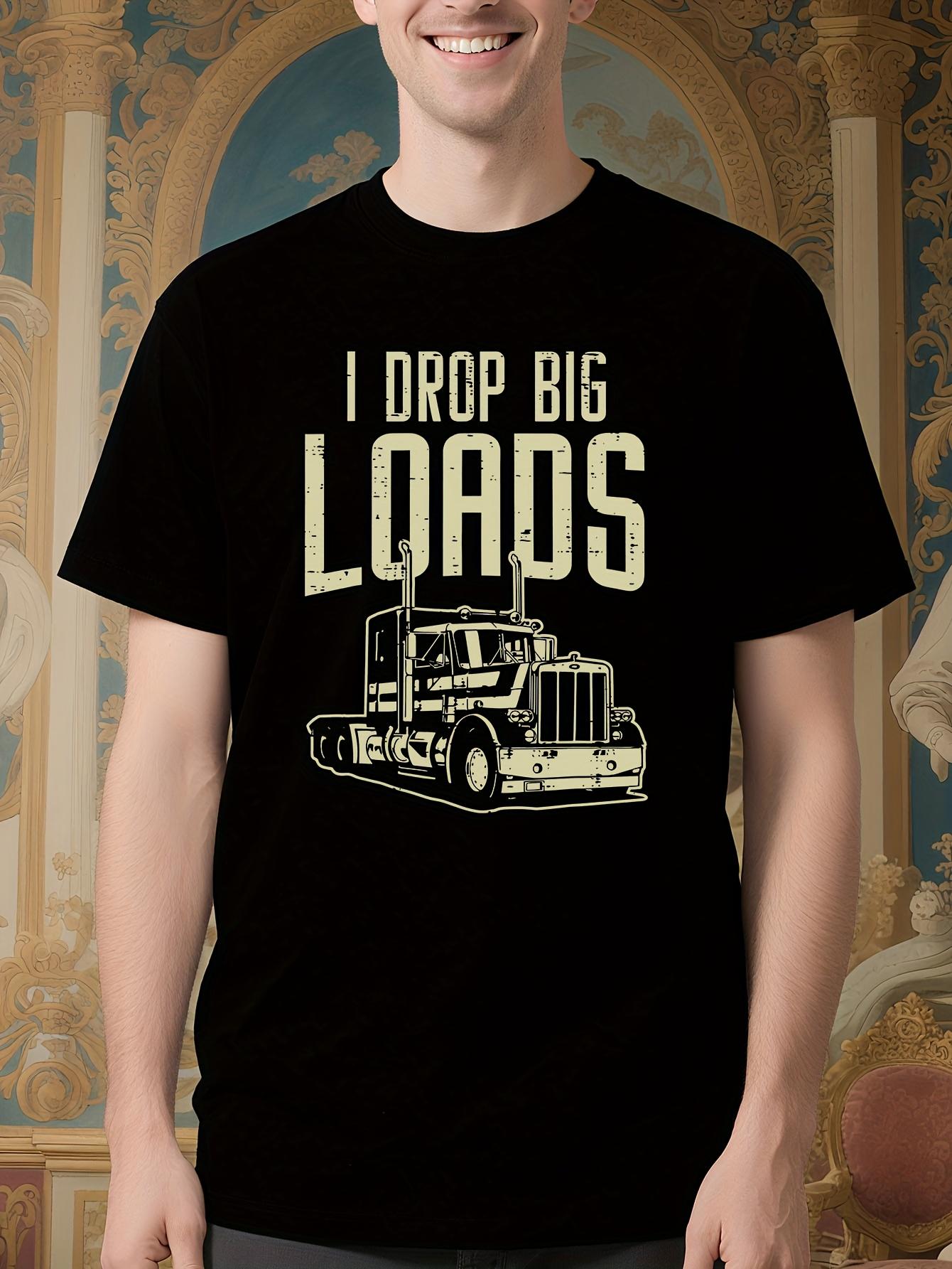 Semi Truck Driver Tshirt - Funny Trucking Graphic Tee wit... S