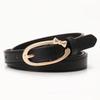 New Women's Belt Versatile Simple and Sweet Small Bow Buckle Belt Women's Decorative Jeans Belt