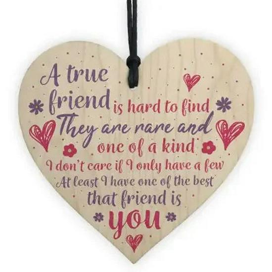 Christmas Wooden Heart Tree Ornament