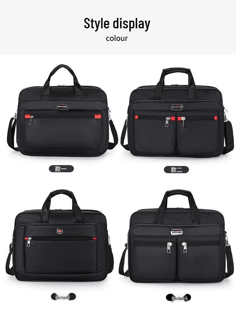 Men's Large Capacity Wear-Resistant Briefcase and Laptop Travel Bag