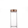 Rose Gold Lid Borosilicate Glass Storage Jar with Moisture-Proof Screw Cap - Test Tube Design for Saffron.