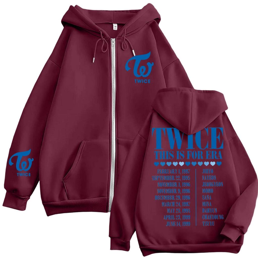 Women's Casual Fashion Printed Long Sleeve Zipper Hooded Sweatshirt