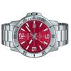 Casio Standard Analog Stainless Steel Red Dial Quartz MTP-VD01D-4BV Men's Watch