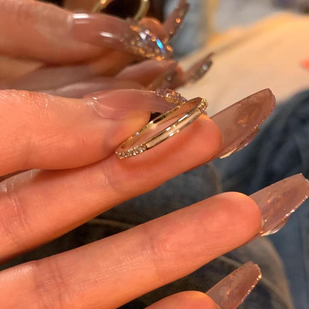 Women's Zircon Open Ring: Cold Style, Unique Luxury, Light Fashion