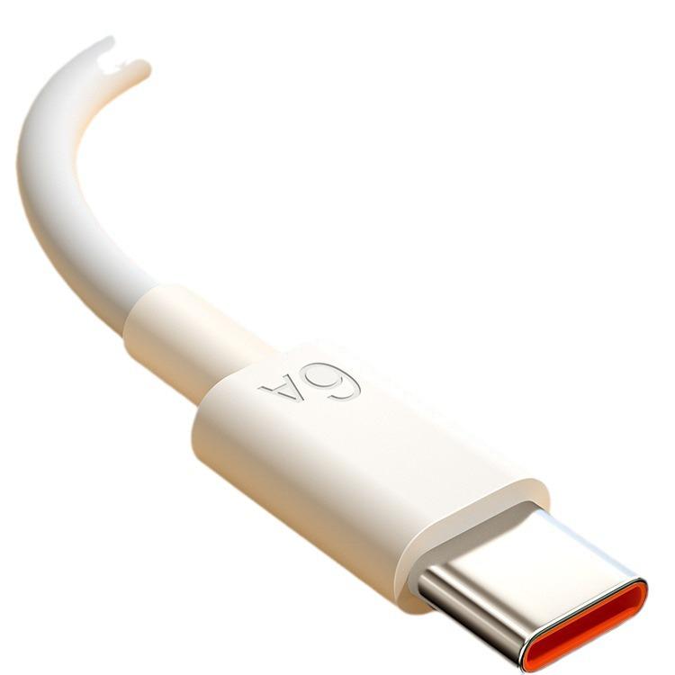 Type-C 6A Super Fast Charging Cable for Huawei, Oppo, and Android Phones - Universal Flash Charge.