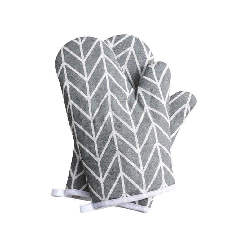 2pcs Heat-Insulating Gloves Anti-Scald Microwave Gloves High Temperature Resistant Kitchen Microwave Baking Dessert Tools