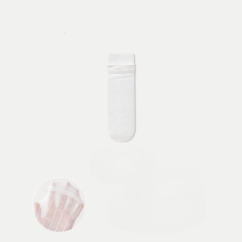 White Lace Socks for Women's Summer, Thin Mid-calf Socks Paired with Sandals and Slippers, Mary Jane Pile Socks for Summer