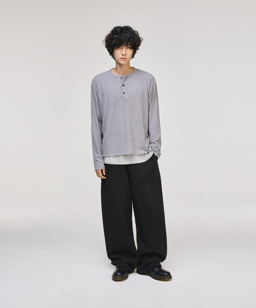 SIGNATURE Fatigue Curved Training Pants [Black]