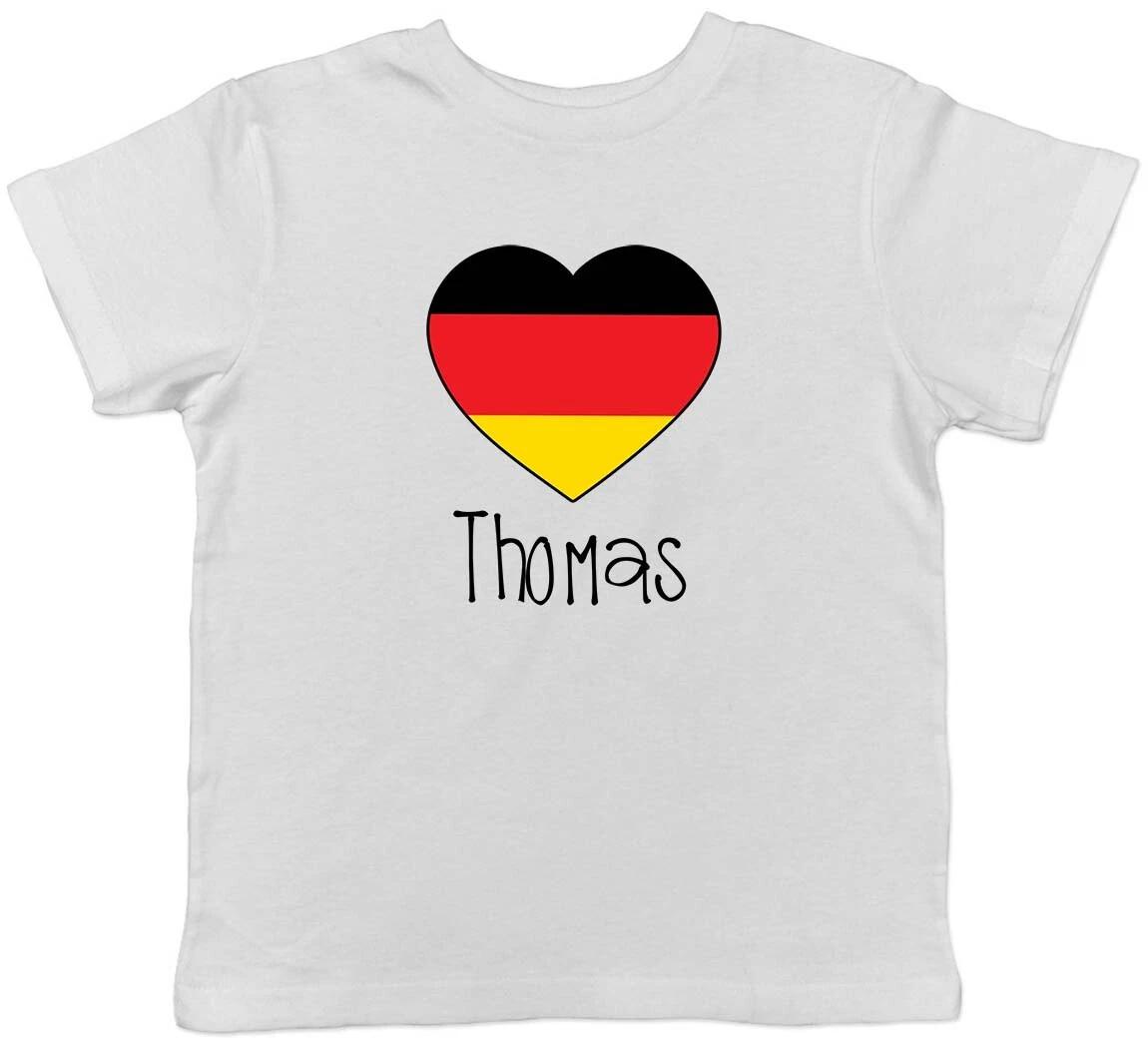 Personalised Football Germany Flag Childrens Kids T-Shirt Boys Girls 100