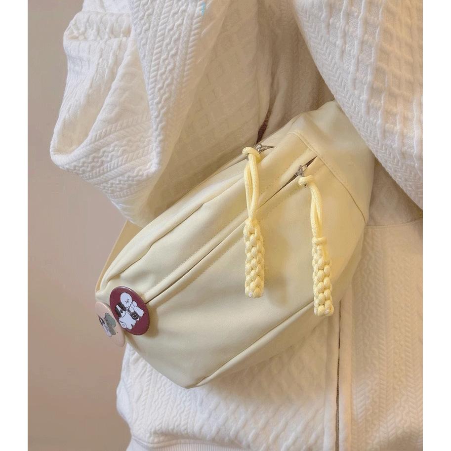 

Женские наплечные сумки однотонная нейлоновая сумка-пельмень мессенджер новая модная легкая большая вместимость сумка под мышкой