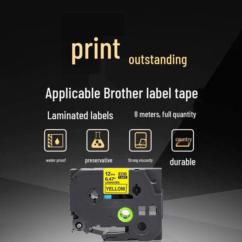 V4INK Compatible Brother P-touch Label Maker Tape