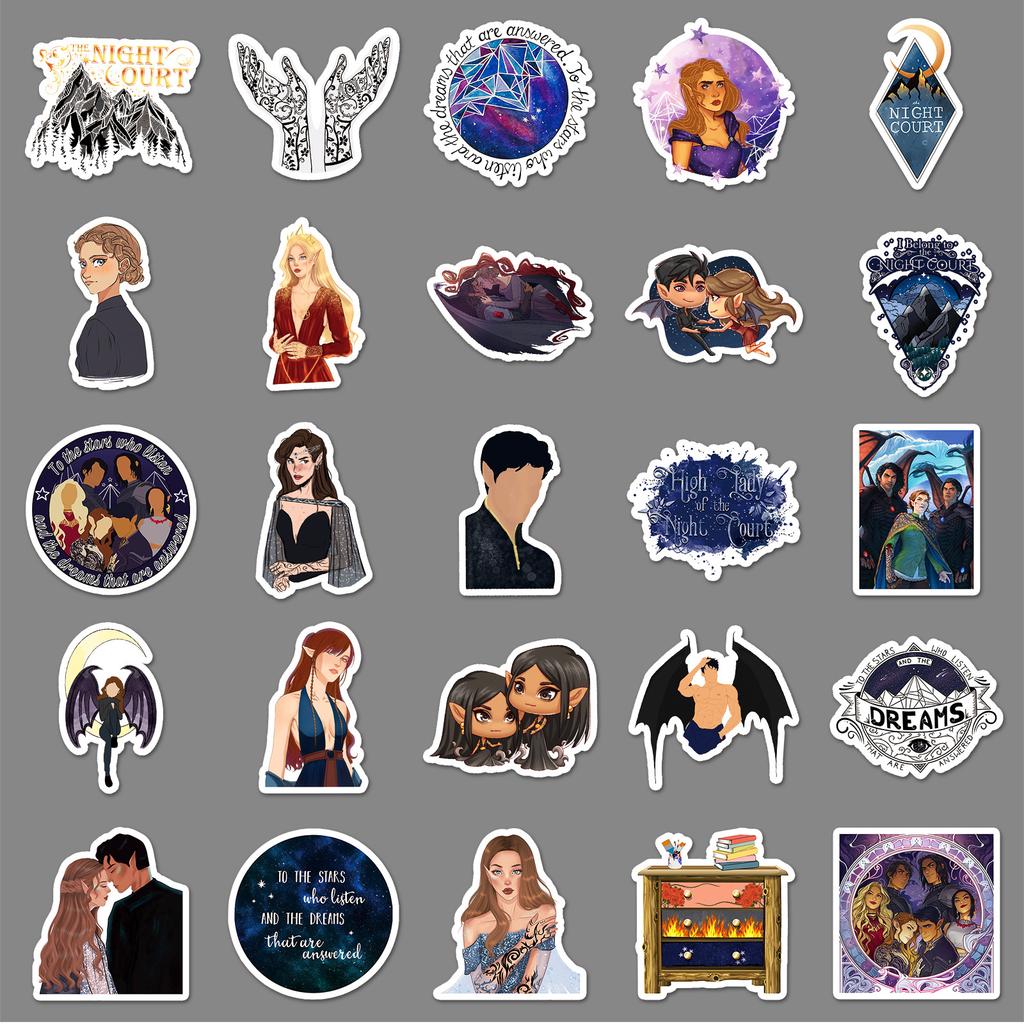 50 Creative Stickers Personalized Cartoon Decorative Mobile Phone Case Stickers