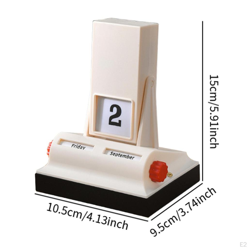 Flip Calendar Desk Novelty Practical Desktop Perpetual Ornament for Office